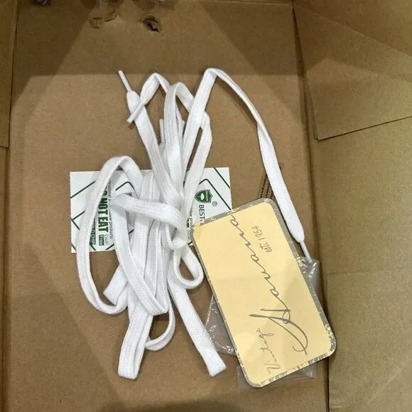 Vintage Havana Metallic Star Sneakers Women's 7 White Gold Snake Preowned - Picture 9 of 10